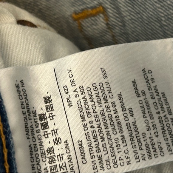 Levis 501 XX Mens Jeans Straight Leg Denim Button Fly Red Tab Fits 34x29 NH - Picture 6 of 11